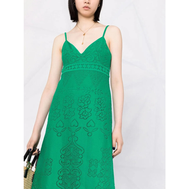 Valentino Garavani Garavani Heavy Lace Long Dress XB3VAYG16U6FB0 - Clothing,  Valentino - Jomashop