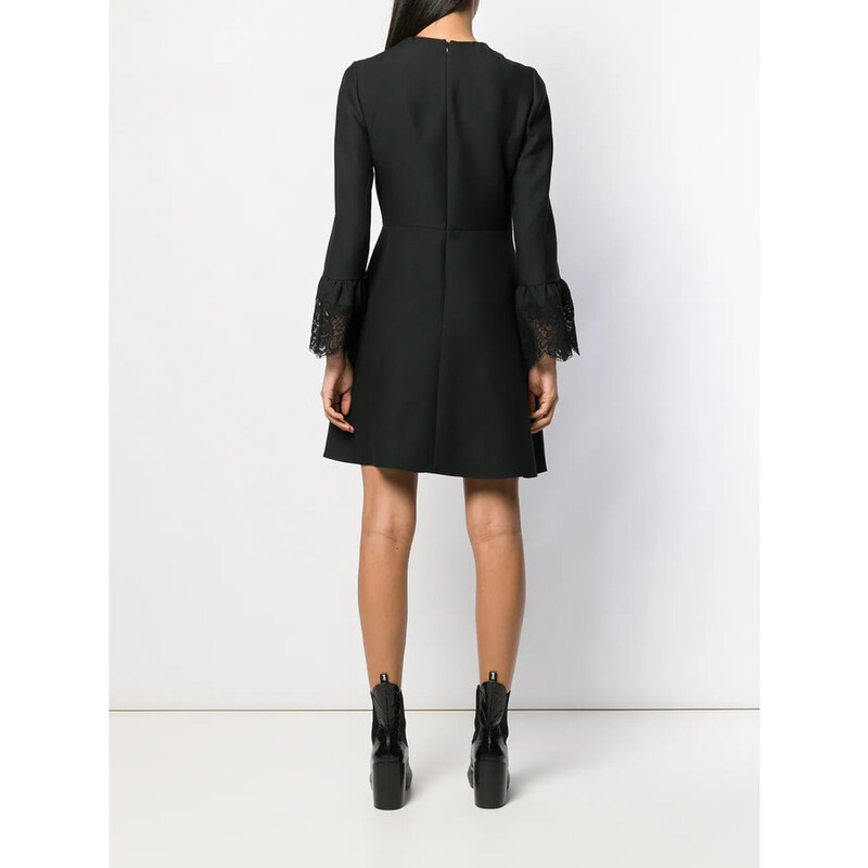 Valentino Garavani Garavani Lace Insert Mini Dress SB3VANB71CF0NO