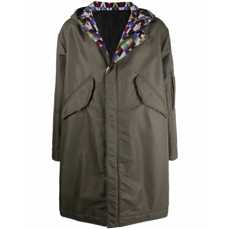 Valentino Garavani Garavani Optical-Print Parka Coat