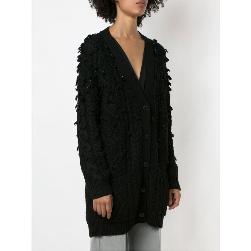 Valentino Garavani Garavani Oversized Tassel-Trim Cable-Knit