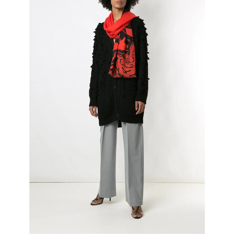 VALENTINO GARAVANI カーディガン ニット ウール 38 Valentino Garavani Men's Wool Toute La V Jacquard Cardigan