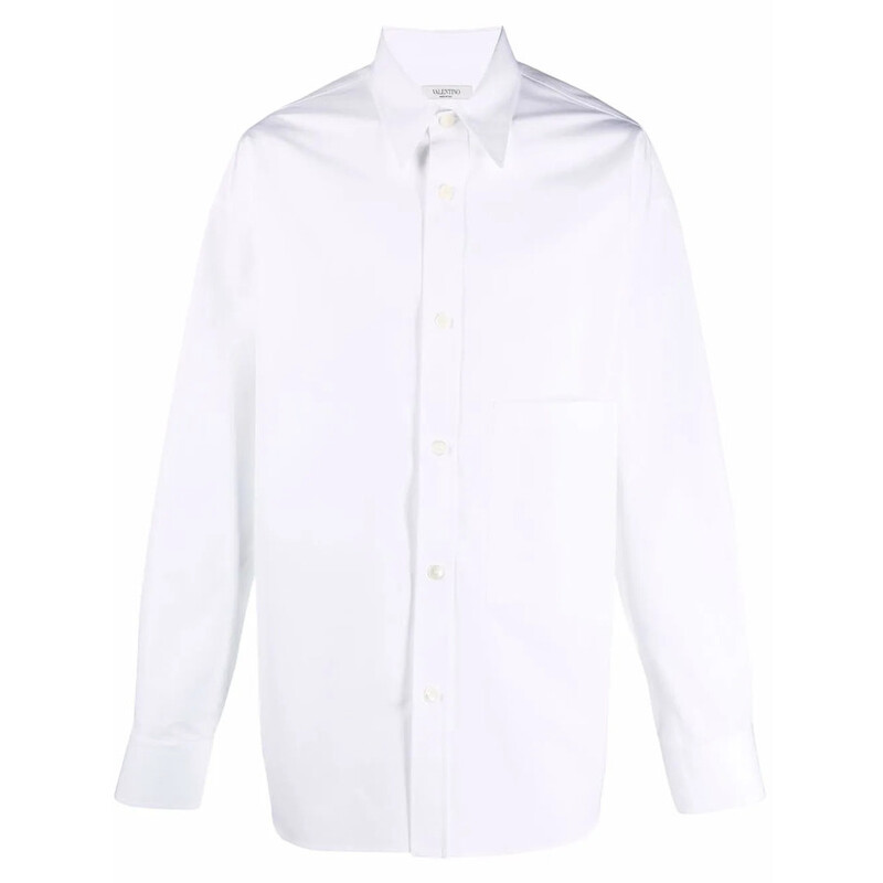 Valentino Garavani Garavani Patch Pocket Shirt VV0ABH007BK0BO