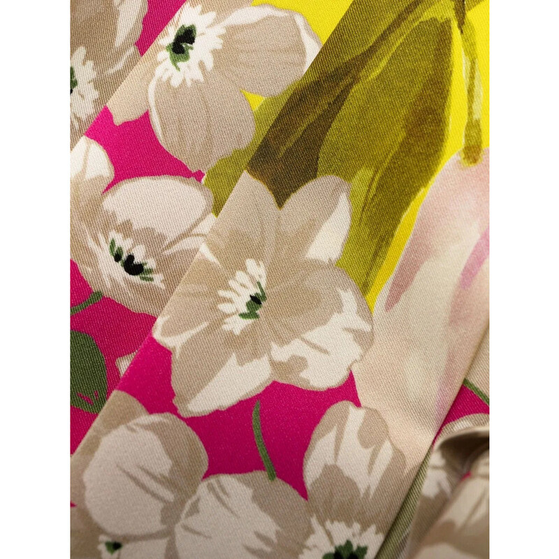 Valentino Garavani Garavani Pleated Floral-Print Midi Dress VB0VAVM86E5M12  - Clothing, Valentino - Jomashop