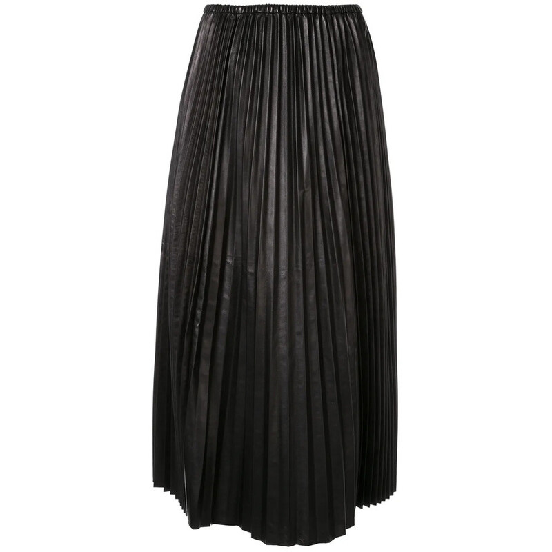 Valentino Garavani Garavani Pleated Leather Skirt RB0NI05Y1YM0NO