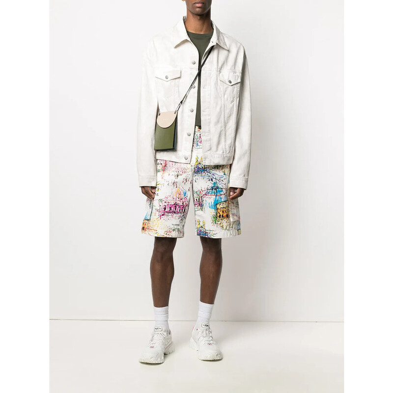 Valentino Garavani Garavani Roman Sketches-Print Bermuda Shorts
