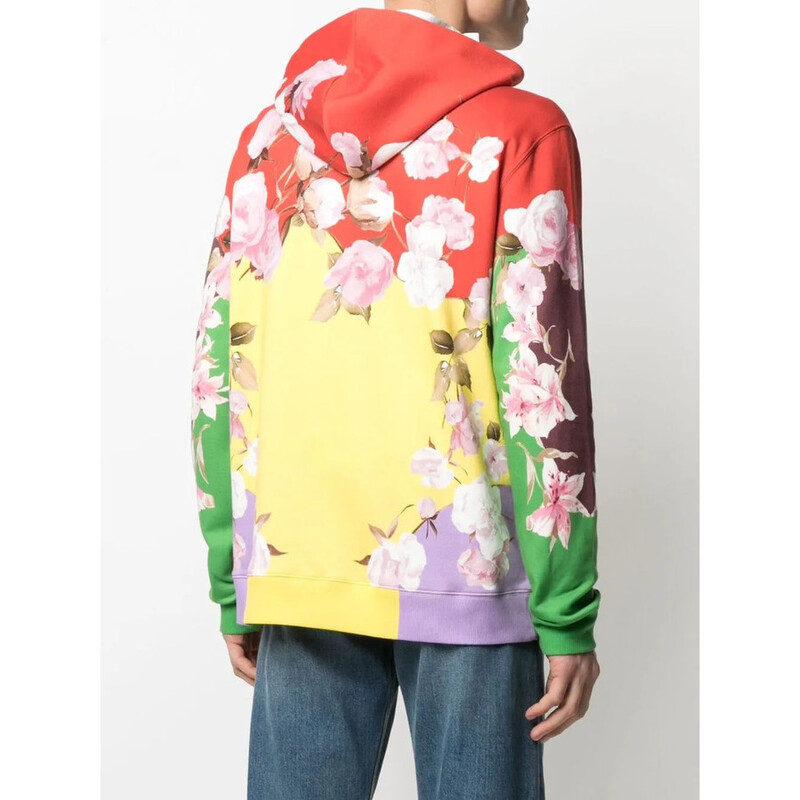 Valentino Garavani Garavani Rose-Print Hoodie VV0MF18E7EMG57