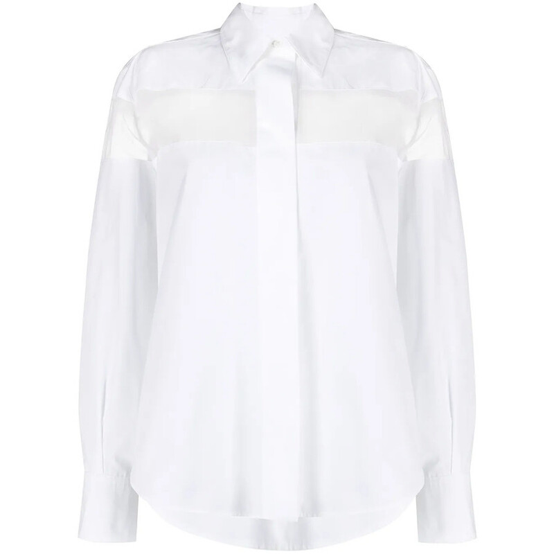 Valentino Garavani Garavani Sheer-Panel Long-Sleeve Shirt