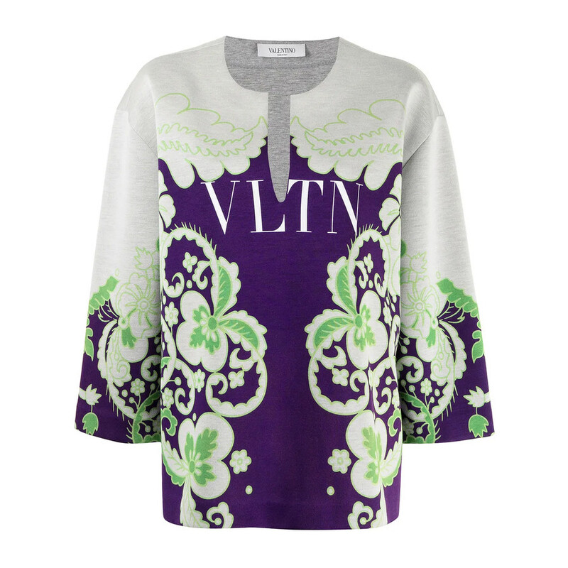 valentino トップス Valentino Garavani Garavani Vltn Floral-Print Sweatshirt
