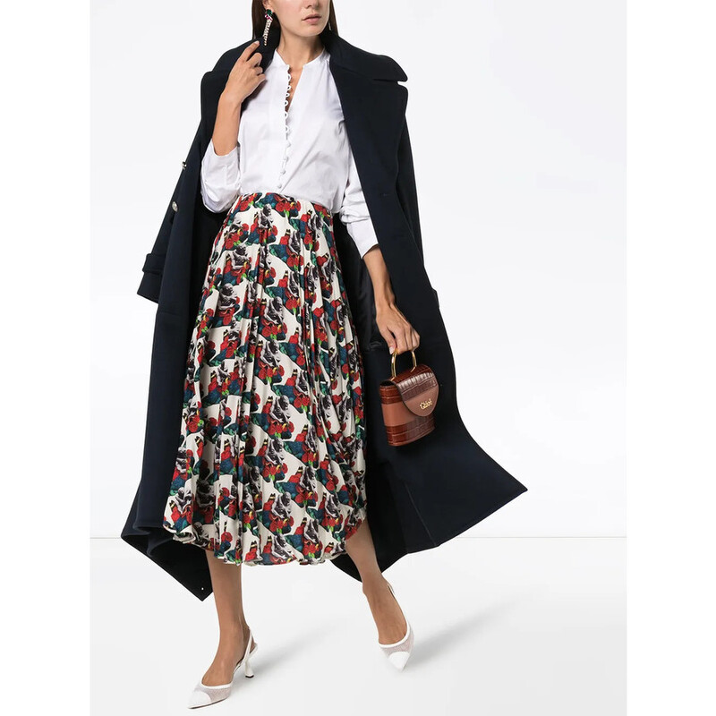 スカート VALENTINO GARAVANI Skirt Valentino Garavani Garavani X Undercover Lovers Print Pleated