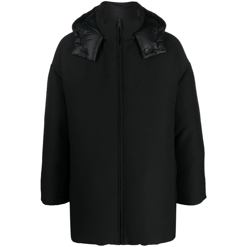 Valentino Garavani Garavani Zip-Up Hooded Coat 1V0CNB918U10NO