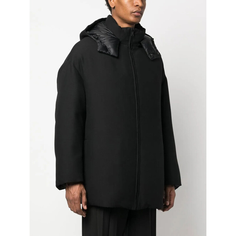 Valentino Garavani Garavani Zip-Up Hooded Coat 1V0CNB918U10NO