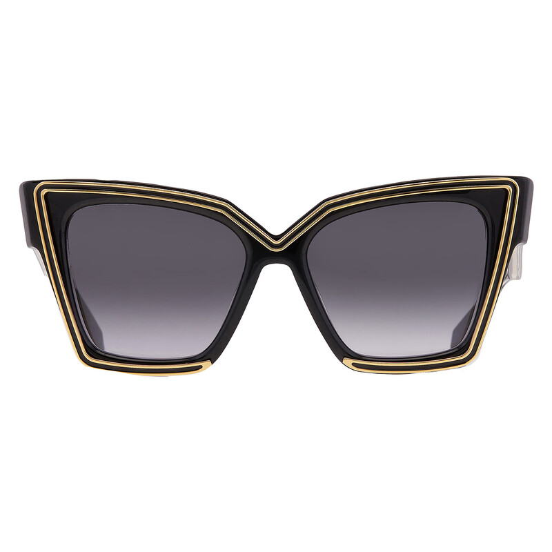 Valentino Garavani Grace Grey Gradient Butterfly Ladies Sunglasses