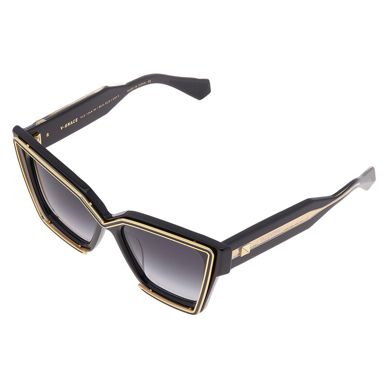 Valentino Garavani Grace Grey Gradient Butterfly Ladies Sunglasses