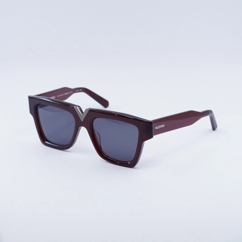 VALENTI Revo2 美品 Valentino Garavani Grey Rectangular Unisex Sunglasses VLS-162 C 51