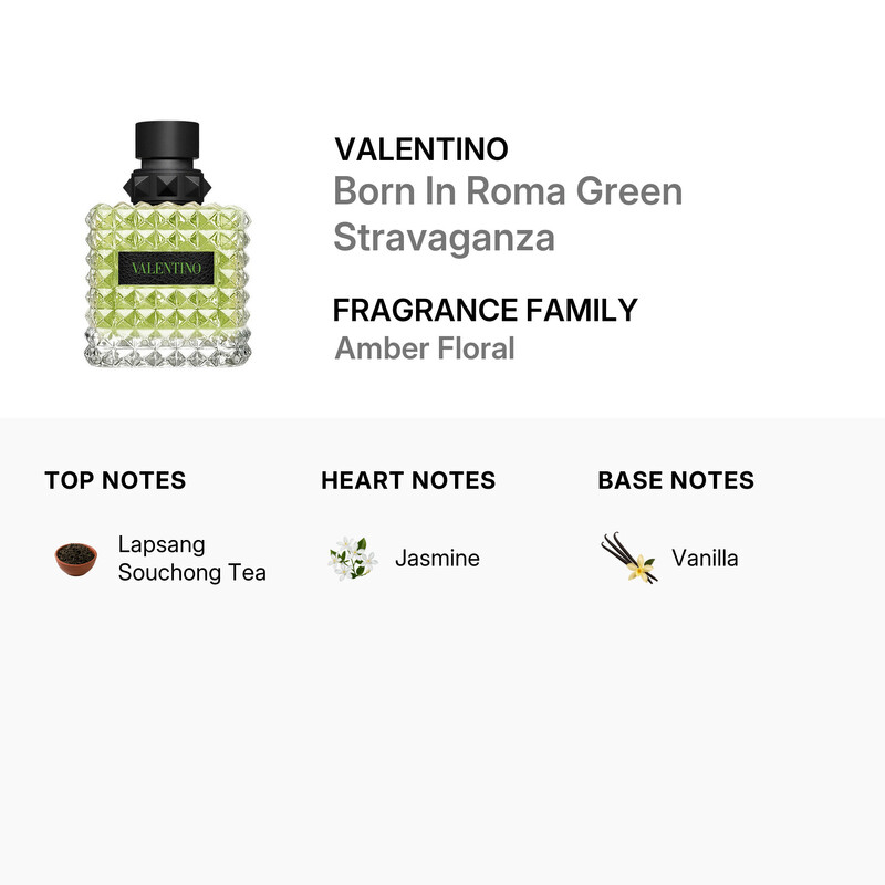 Valentino Ladies Born In Roma Green Stravaganza EDP Spray 3.4 oz Fragrances 3614274024760
