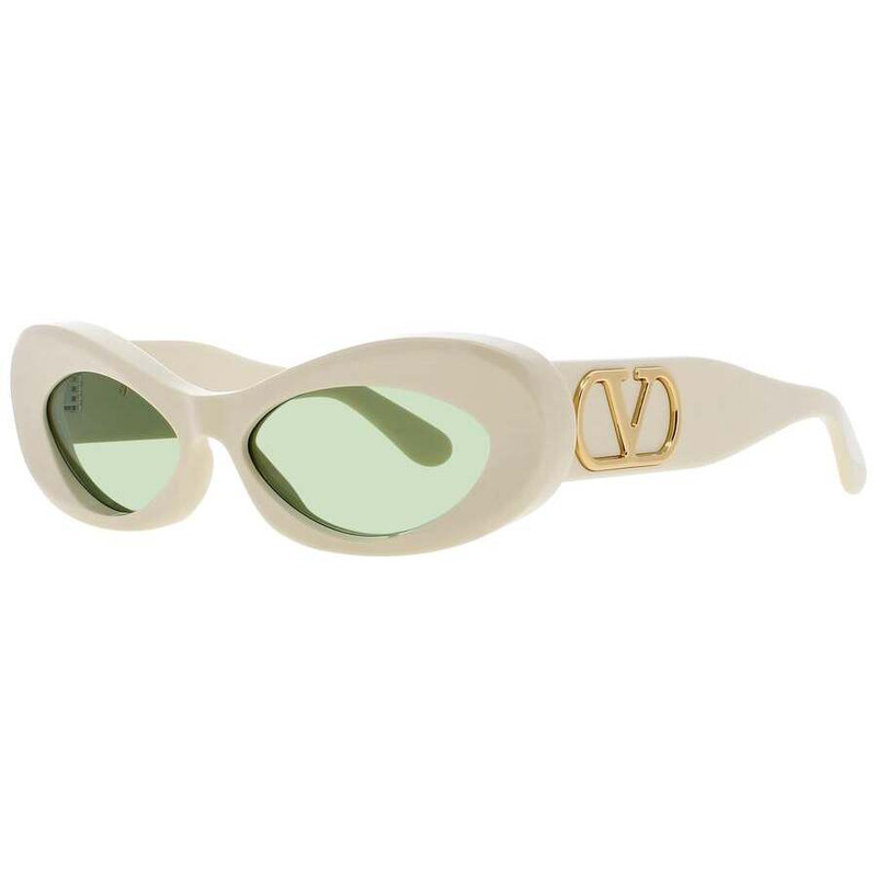 Valentino Garavani Ladies Green Rectangular Sunglasses VLS178B