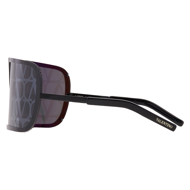 Valentino Garavani Romask Dark Grey/Black Flash Mirror Monogram