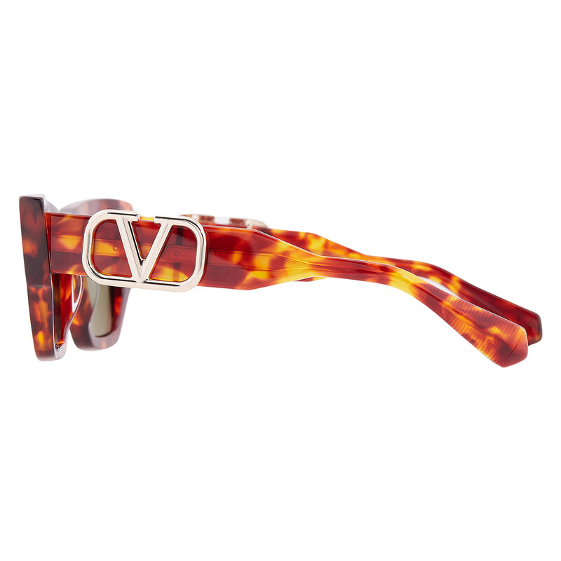 Valentino Garavani SETTE Green Cat Eye Ladies Sunglasses VLS-166 B