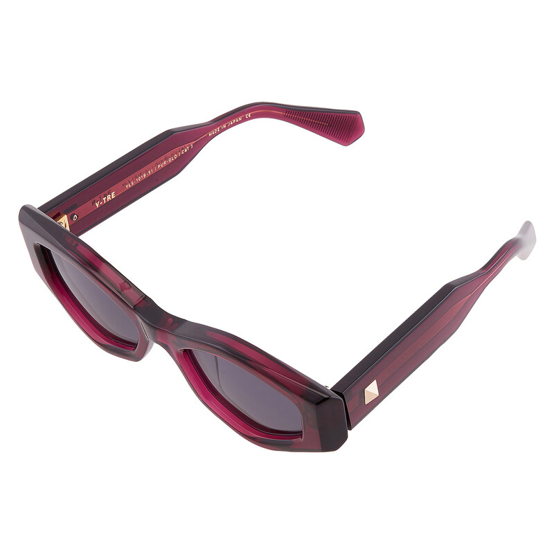 Valentino Garavani TRE Grey Geometric Unisex Sunglasses VLS  display picture 2