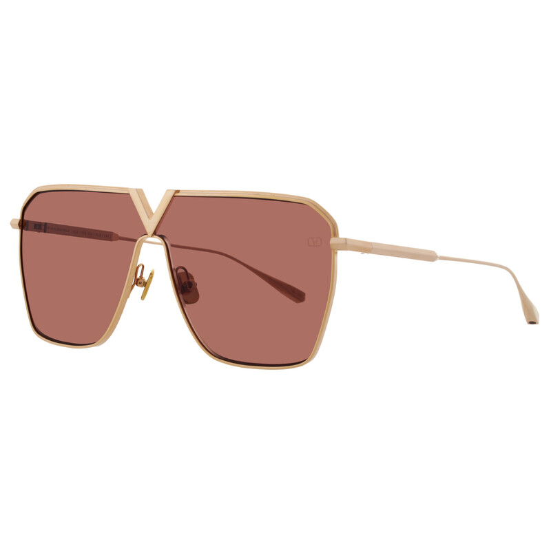 Valentino Garavani V - GOLDSHIELD Dark Brown Pilot Unisex