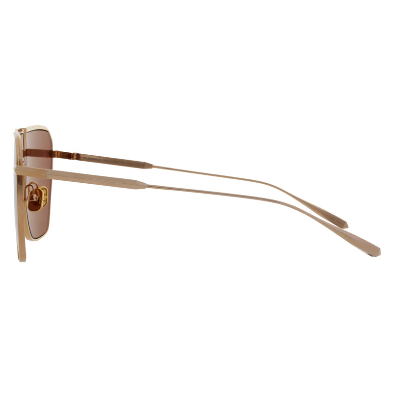 Valentino Garavani V - GOLDSHIELD Dark Brown Pilot Unisex
