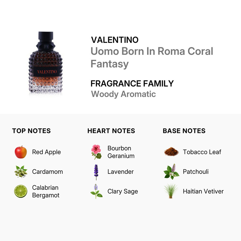 Valentino Garavani - Valentino Uomo Born In Roma Coral Fantasy Eau Valentino Garavani - Valentino Uomo Born In Roma Coral Fantasy Eau