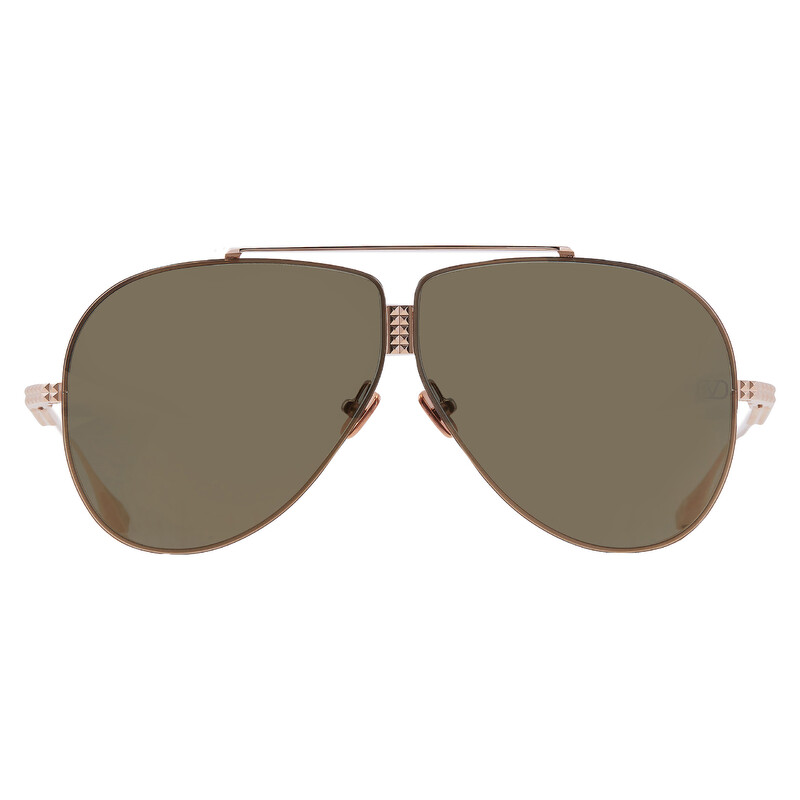Valentino Garavani XVI G-15 Gold Flash Mirror Pilot Unisex