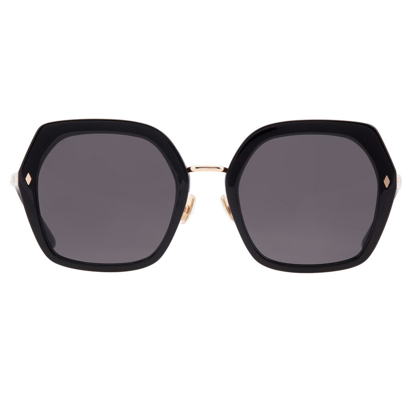Vedi Vero Grey Hexagonal Ladies Sunglasses VVCC13 BLK 55