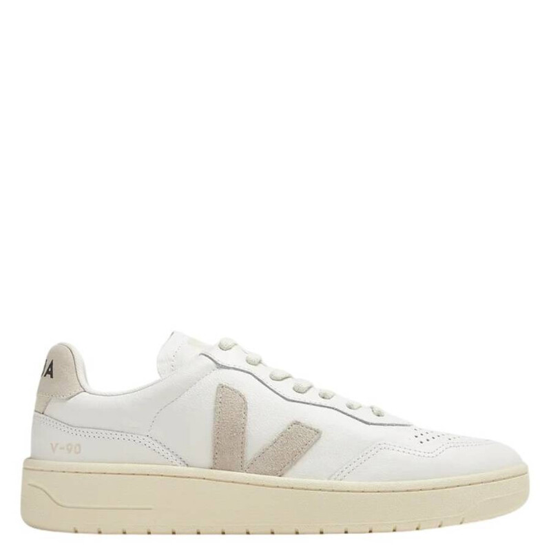 Veja V-90 Leather Low-Top Sneakers, Brand Size 40 ( US Size 7
