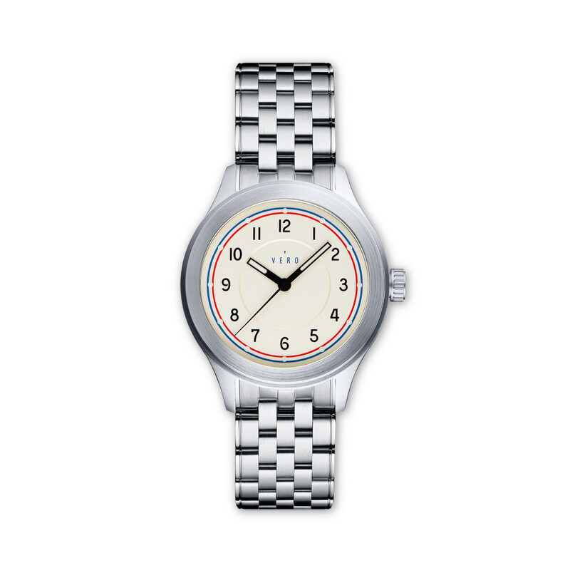 Vero Meridian Manual Wind Hand Wind White Dial Men's Watch MER-01