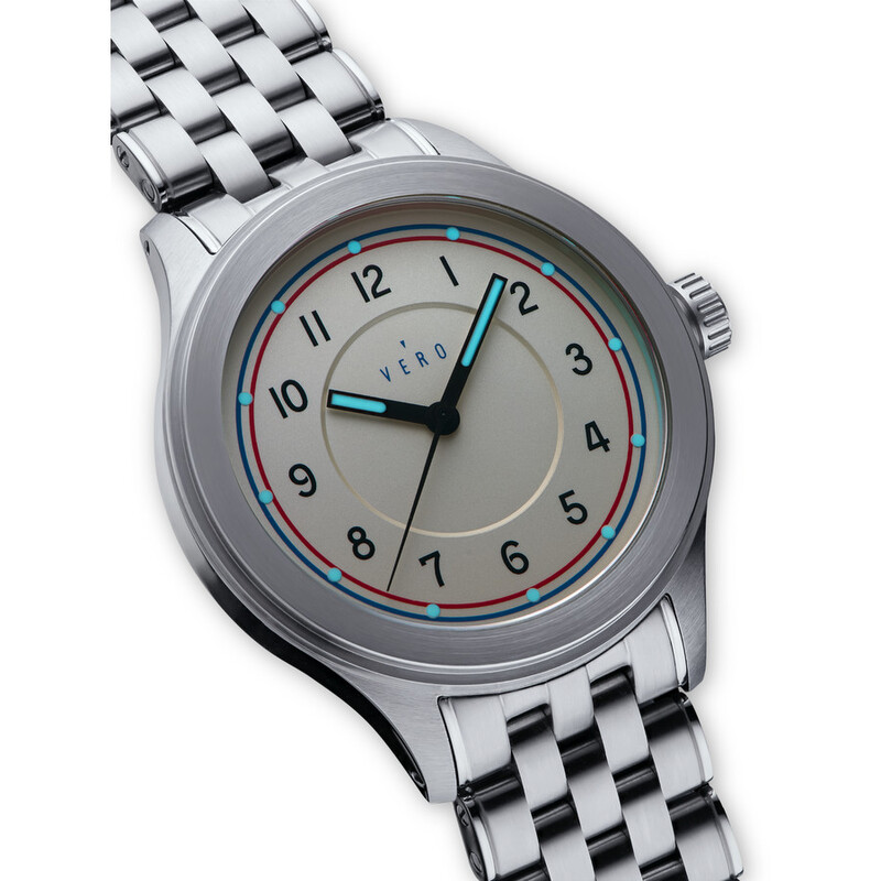 Vero Meridian Manual Wind Hand Wind White Dial Men's Watch MER-01