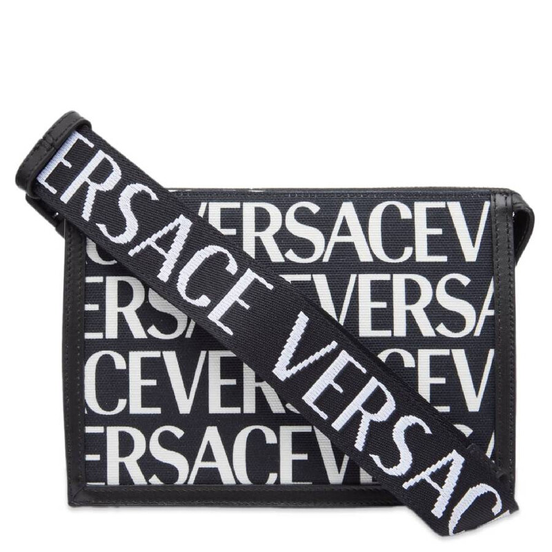 Versace Allover Logo Compact Belt Bag
