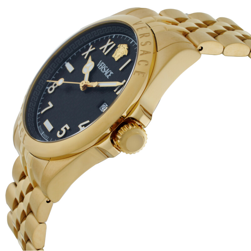 Versace Anteo Quartz Black Dial Men's Watch VE9H00624