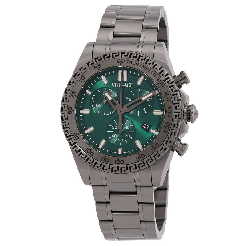 Versace Chrono Chronograph Quartz Green Dial Men's Watch VE9K01224