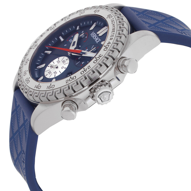 Versace Chronograph Quartz Blue Dial Men's Watch VE9K00124