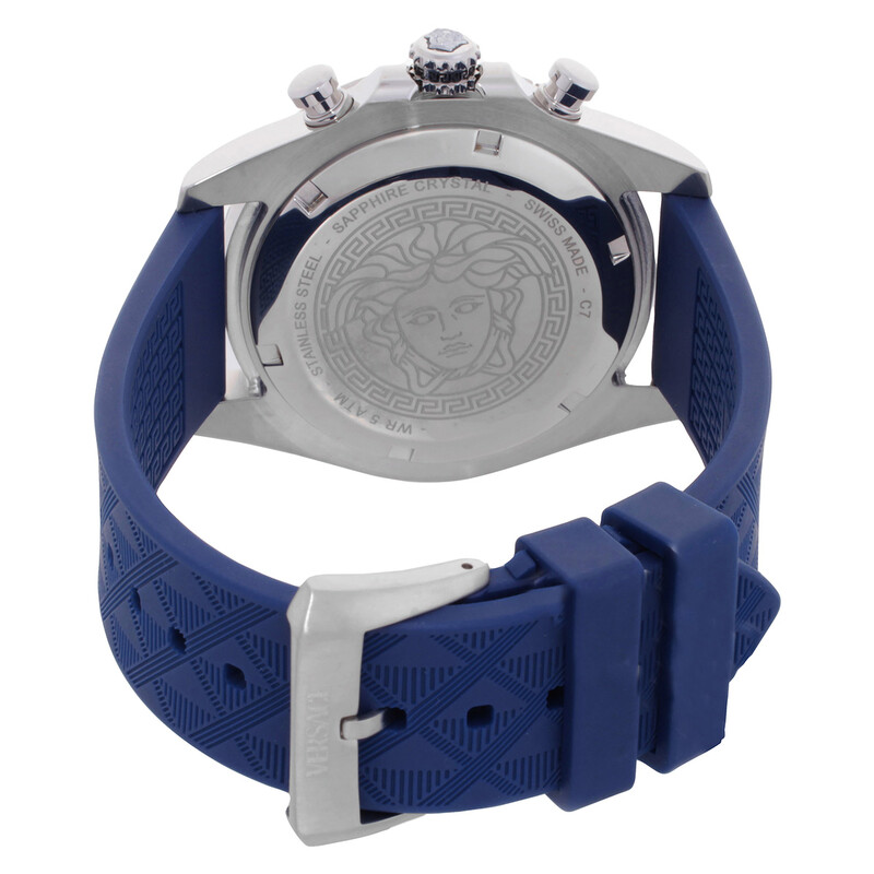 Versace Chronograph Quartz Blue Dial Men's Watch VE9K00124