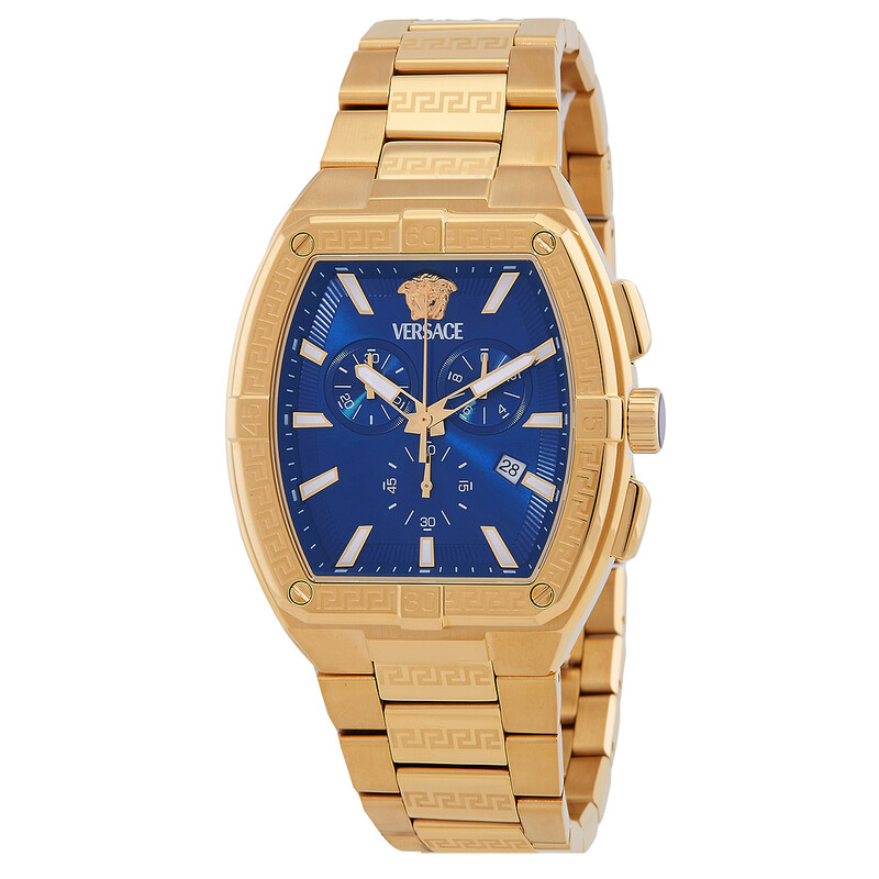 超ド派手　ゴールドウィン　150 Versace Chronograph Quartz Blue Dial Men's Watch VESP00724