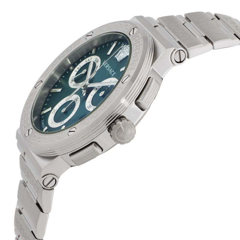 Versace Chronograph Quartz Green Dial Men's Watch VEZ900121
