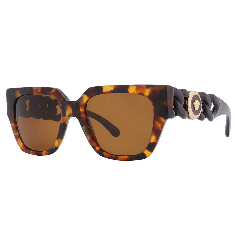 Versace Dark Bronze Square Ladies Sunglasses VE4409 511963  display picture 3
