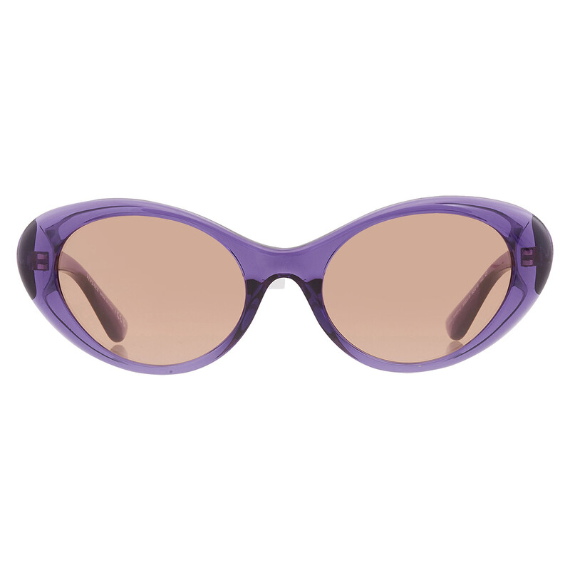 Versace Purple-Brown Gradient Cat-Eye Sunglasses Versace VE4455U S (53 - 19) with Brown lenses and Violet  main image 3