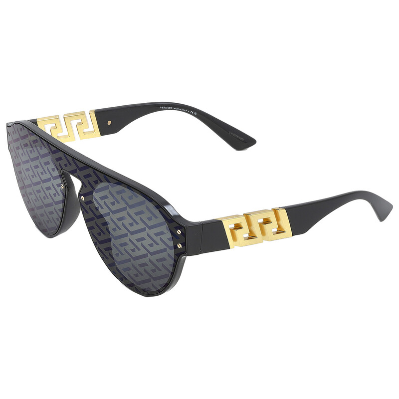 Versace Dark Gray Monogram Blue Square Men display picture 2