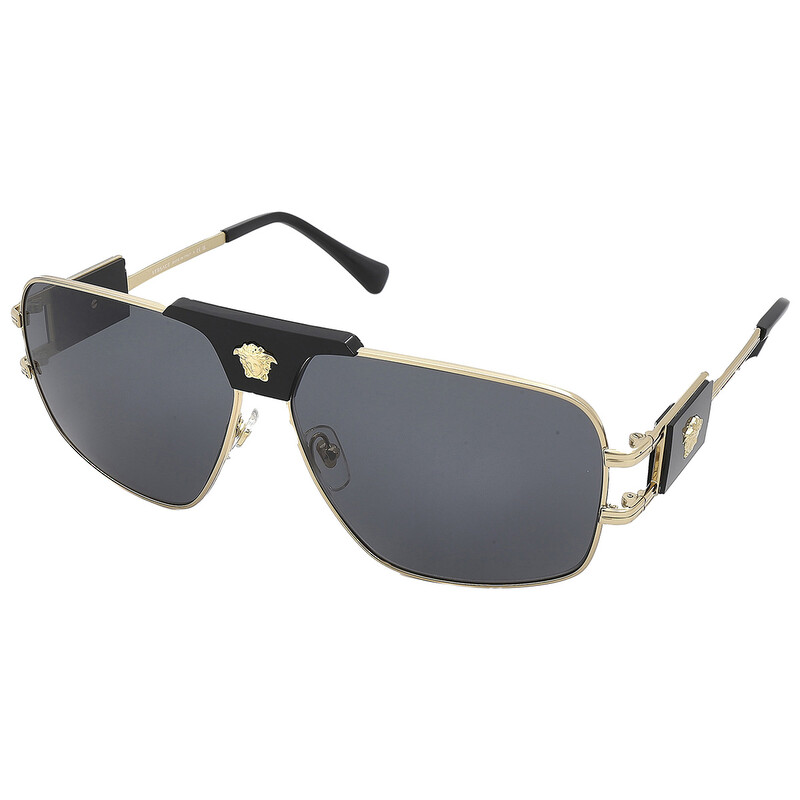 Versace Dark Gray Navigator Men's Sunglasses VE2251 100287 63