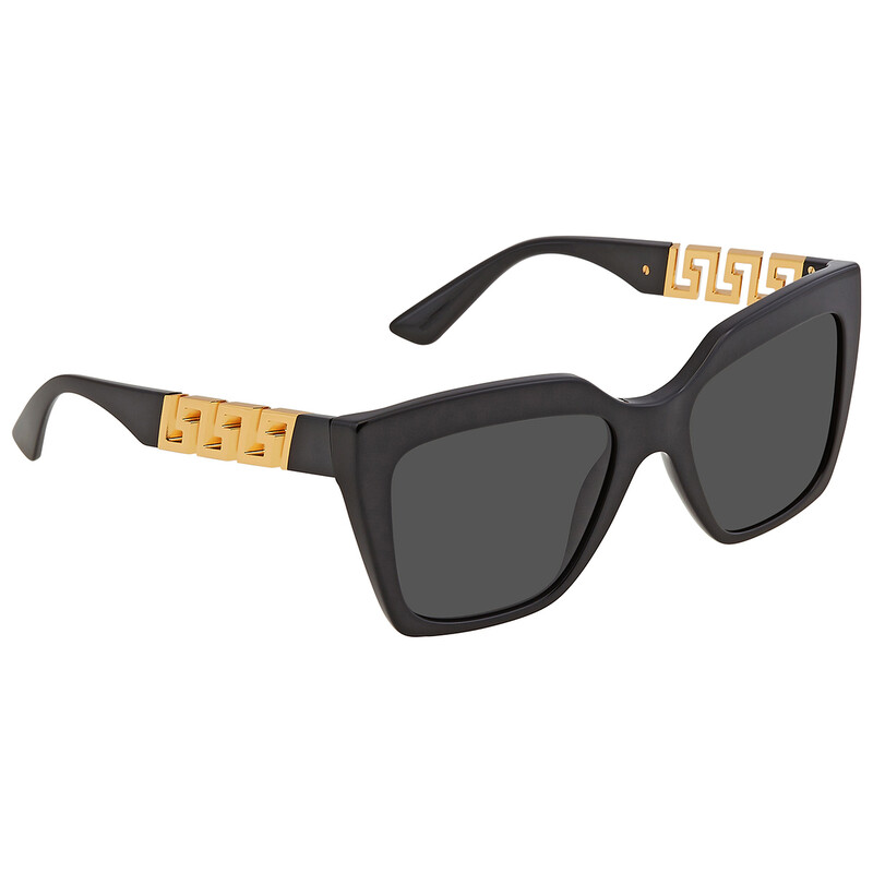 Versace Dark Gray Square Ladies Sunglasses VE4418 GB1/87 56