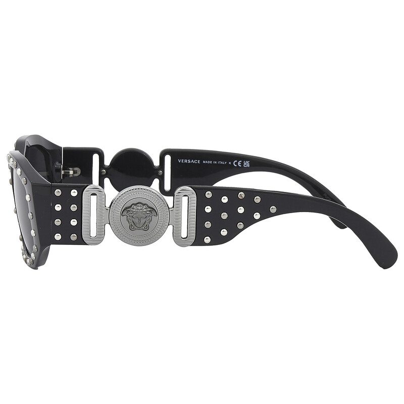 Versace Dark Grey Geometric Unisex Sunglasses VE4361 539887 53