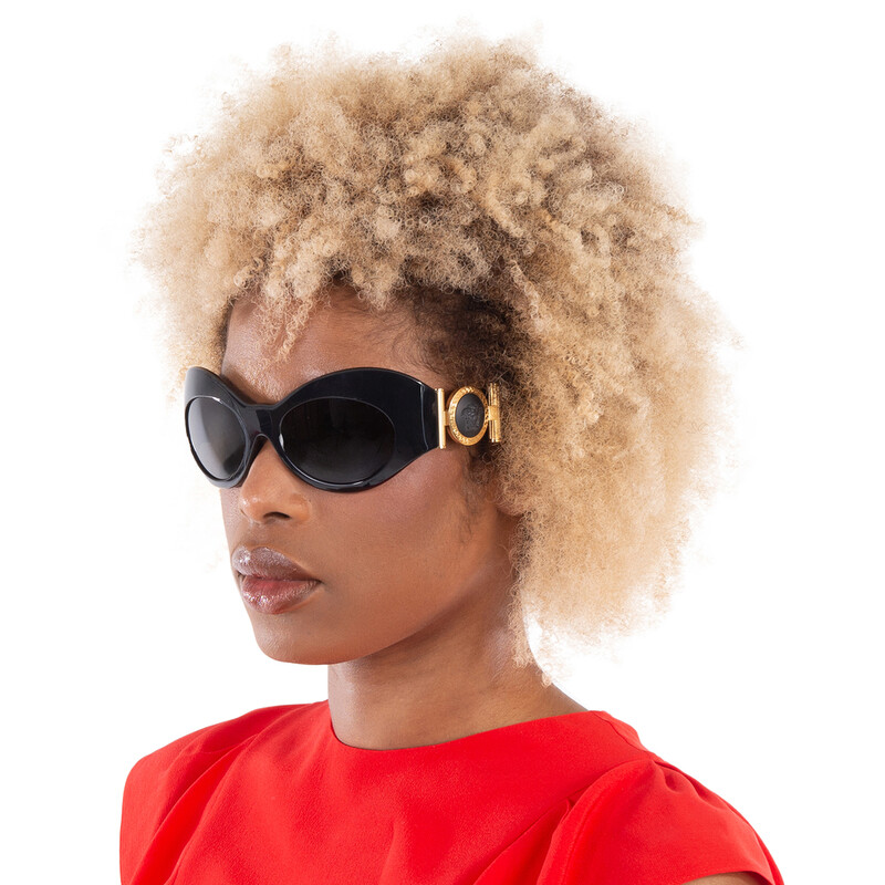 Versace Dark Grey Irregular Ladies Sunglasses VE4462 GB1/87  display picture 1
