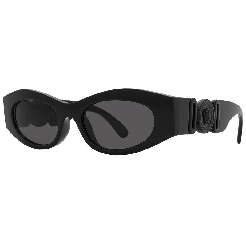 Versace Women’s Black Oval Sunglasses with Dark Lenses Versace VE4417U 535887 Sunglasses Women main image 3