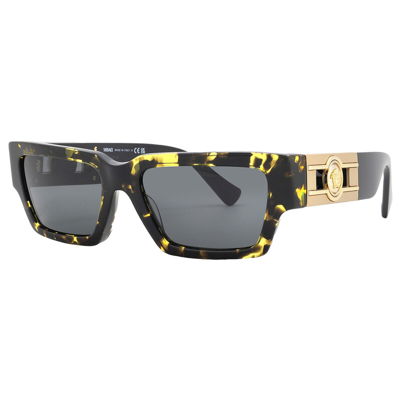 Versace Dark Grey Rectangular Unisex Sunglasses VE4459 542887 54