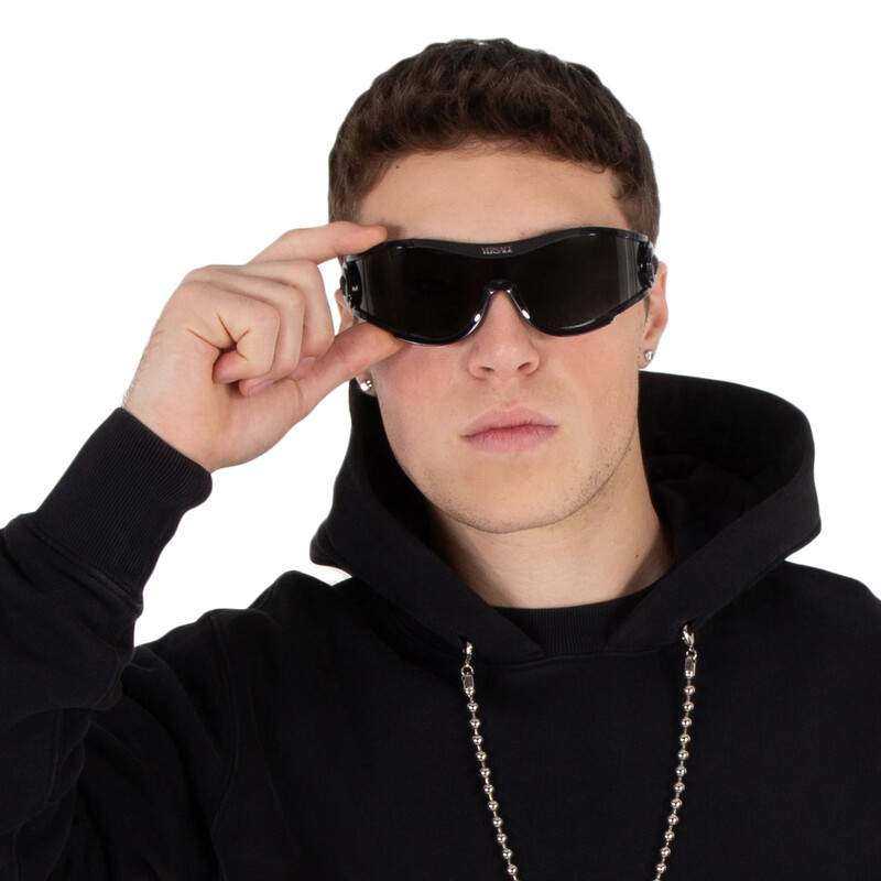 Versace Dark Grey Shield Unisex Sunglasses VE4475 536087 142