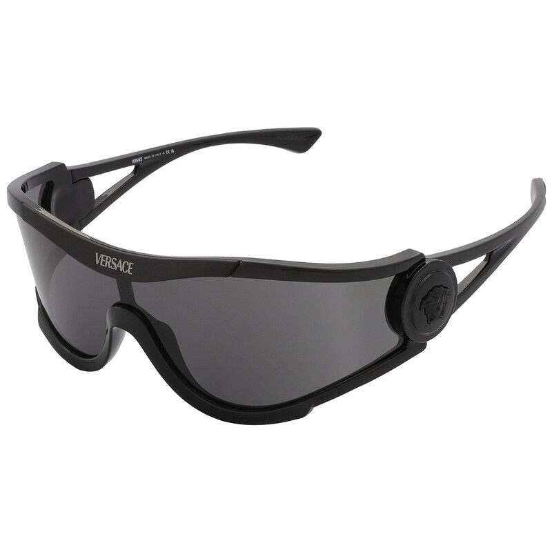 Versace Dark Grey Shield Unisex Sunglasses VE4475 536087 142