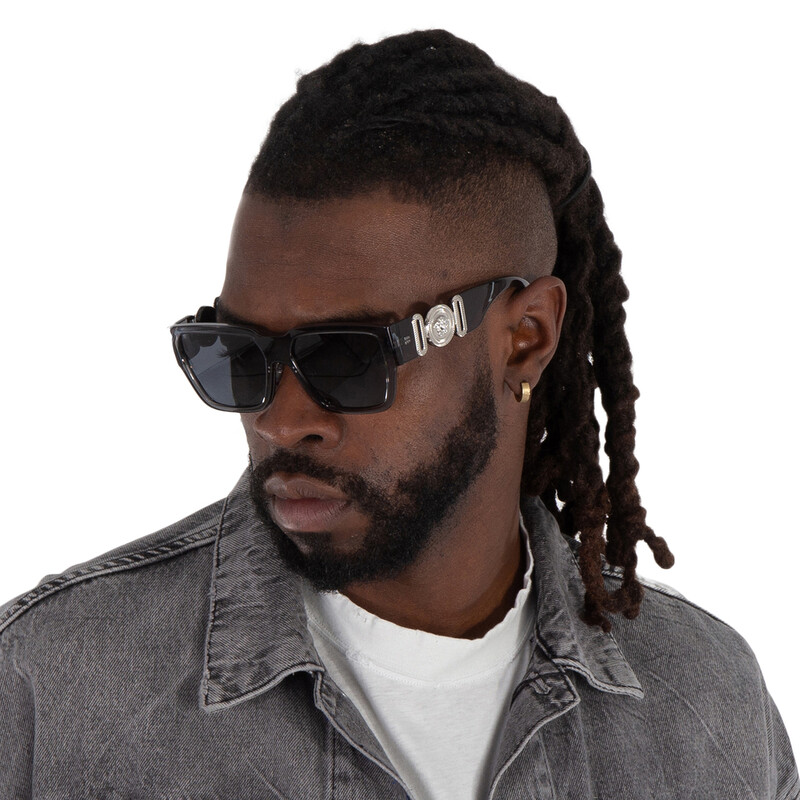 Versace Dark Grey Square Men's Sunglasses VE4483D 593/87 57